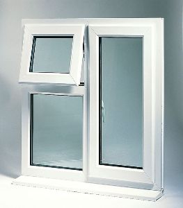 uPVC casement window installation in home interior – open window view